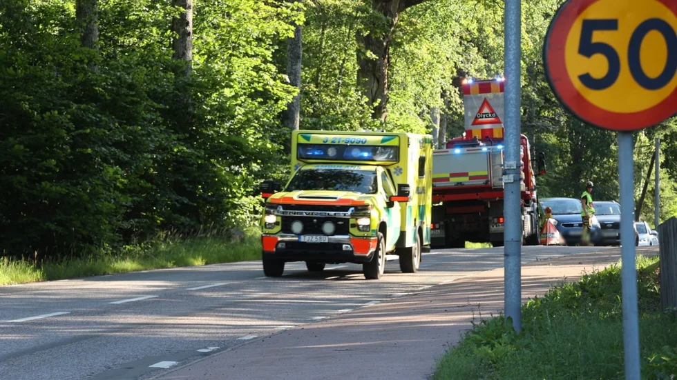 Trafiken påverkas av olyckan. 