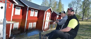 Campingen i Övertorneå under vatten