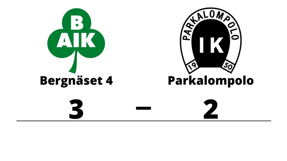 Bergnäsets AIK 4 vann mot Parkalompolo IK