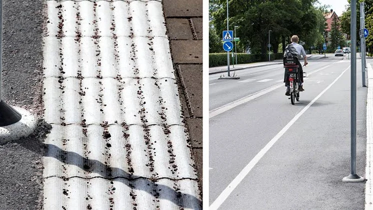Fälla. Lyktstolparna vid Gamla Uppsalagatan är en skadefälla för synskadade, anser Uppsalabon Carl-Albin Samuelsson.