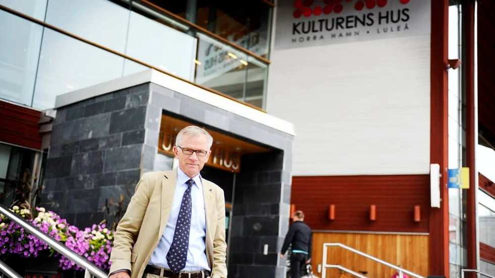 Karl Petersen utanför Kulturens hus 2010.