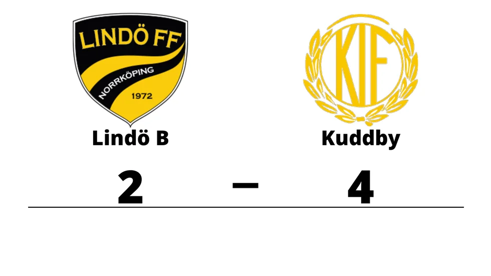 Lindö FF B förlorade mot Kuddby IF