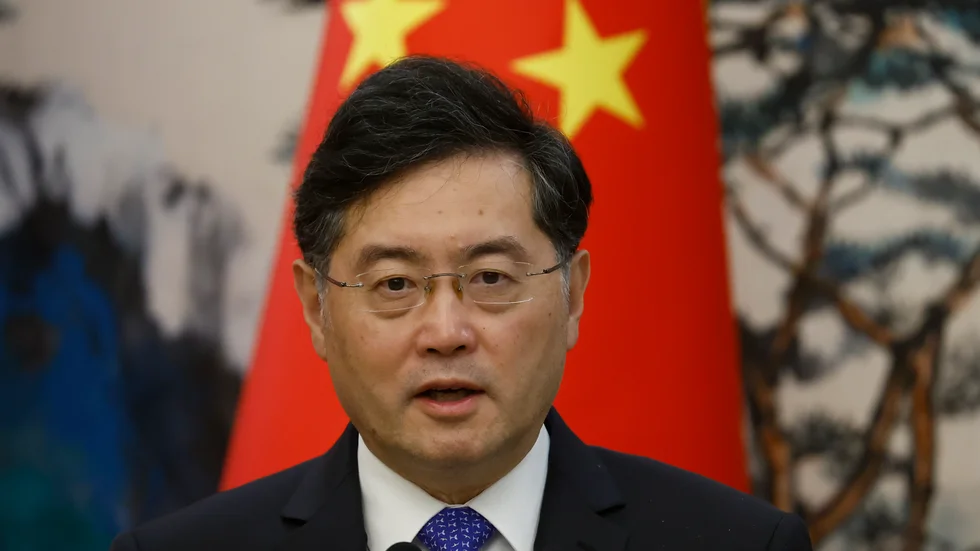 Kinas utrikesminister Qin Gang. Arkivbild.