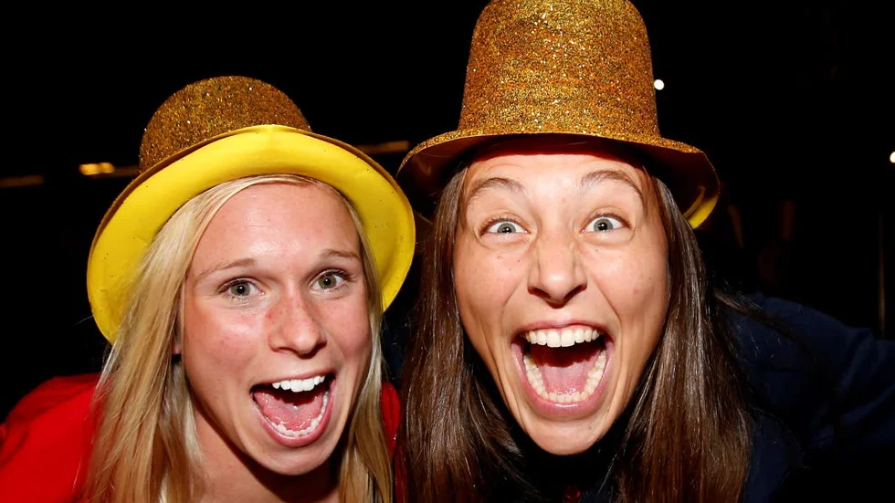 Jonna Andersson och Mariann Gajhede firade SM-guldet.