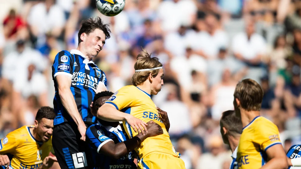 Sirius Jamie Roche i matchen mot IFK Göteborg.