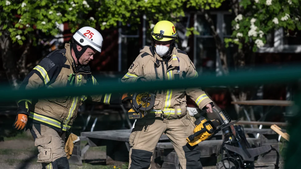 En brand bröt under onsdagseftermiddagen ut i en förskola i Norrfjärden. Enligt uppgift ska en pappersförpackning tagit eld i ett köksutrymme.