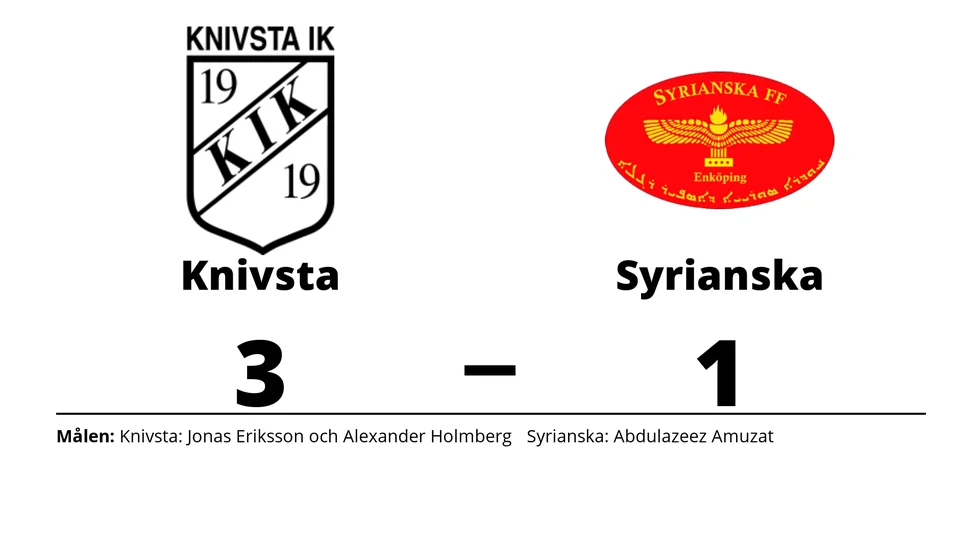 Knivsta IK vann mot Syrianska FF