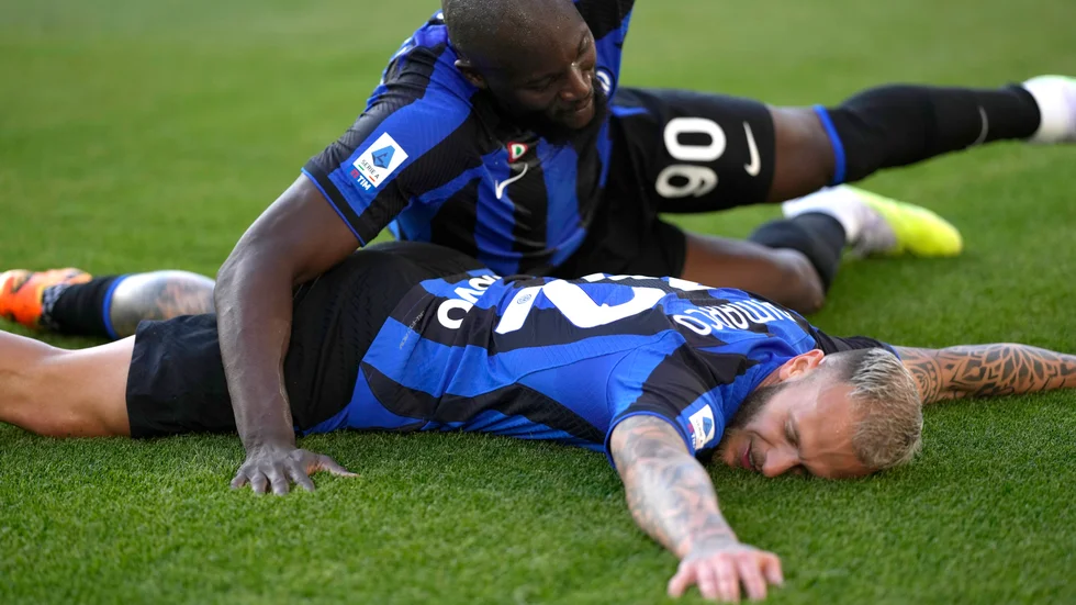 Inters två stora matchhjältar mot Roma: Romelu Lukaku och Federico Dimarco.