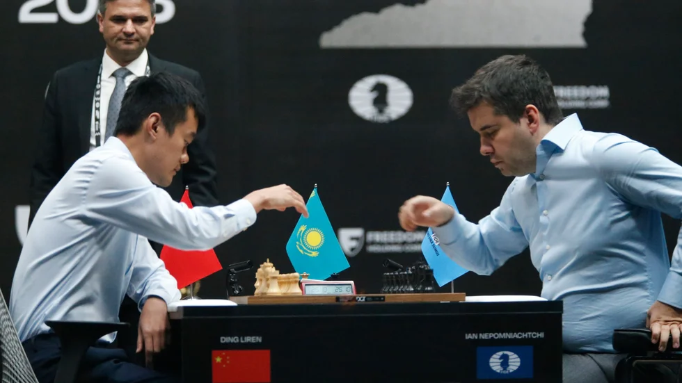 Ding Liren och Jan Nepomnjasjtjij gjorde upp om världsmästartiteln.