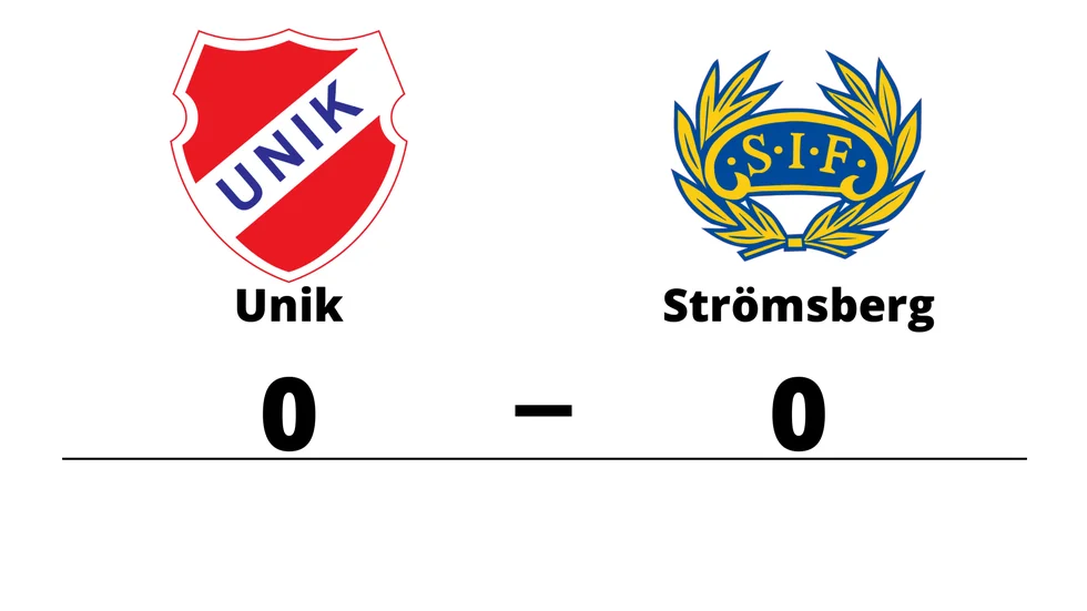 Unik FK spelade lika mot Strömsbergs IF