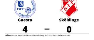 Gnesta segrade mot Sköldinge på hemmaplan