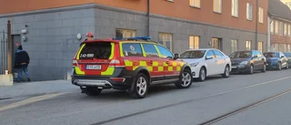 Utryckning efter brand på spis