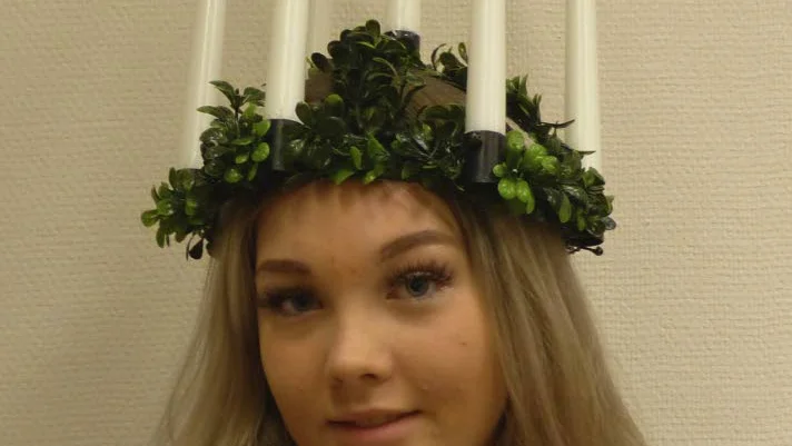 Elin Sandling är årets lucia på Stureskolan i Boden.