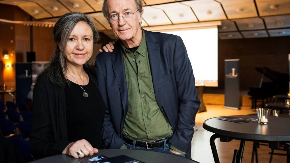 Dokumentärfilmaren Tom Alandh och medarbetaren, filmklipparen Heleen Rebel berättade och visade exempel på hur de arbetar.