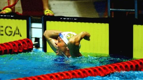 Emma Igelström var överlycklig efter sitt världsrekord på 50 meter bröst.