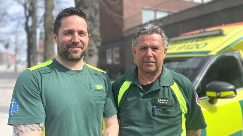 Under söndagen arbetade Tommy Wickman sitt sista pass på ambulansen efter 42 år. Hur han spenderade dagen? Tillsammans med sin son Claes Wickman.