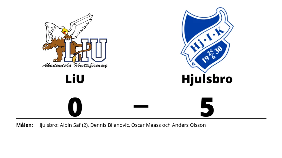 LiU AIF FK förlorade mot Hjulsbro IK