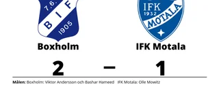Olle Mowitz målskytt när IFK Motala föll
