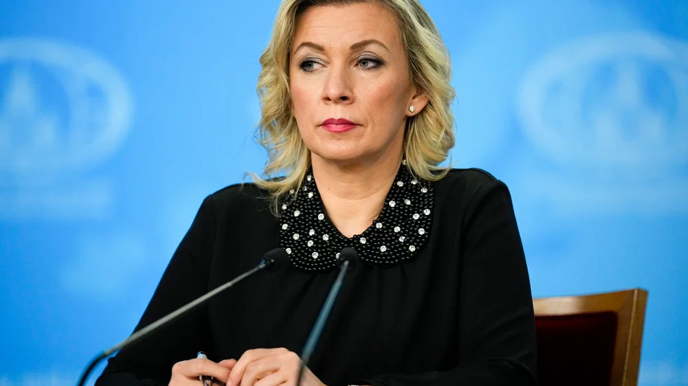 Maria Zacharova, talesperson för Rysslands utrikesdepartement, tar strid med utförliga avslöjanden om spioneri i nordiska länder. Arkivbild.