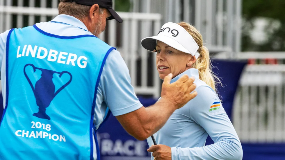 Pernilla Lindberg får inte spela vidare i Chevron Championship.