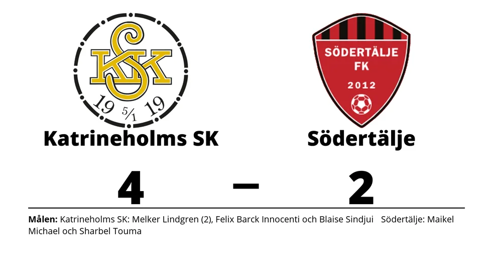Katrineholms SK FK vann mot Södertälje FK