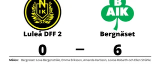 Bergnäset utan insläppt mål - för femte matchen i rad