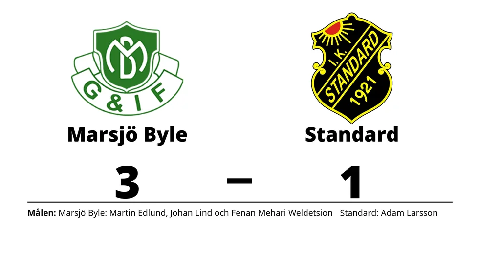 Marsjö-Byle GoIF vann mot IK Standard