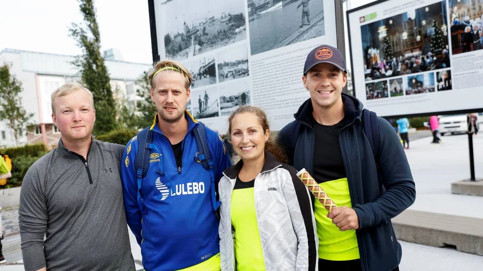 Per Morin, Nils Sundström, Eleonor Ringström och Jakob Johansson från NRM konsult. Saknas på bilden gör lagmedlemmen Simon Larsson.