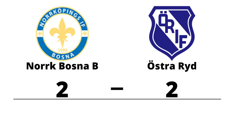 Norrköpings IF Bosna B spelade lika mot Östra Ryds IF