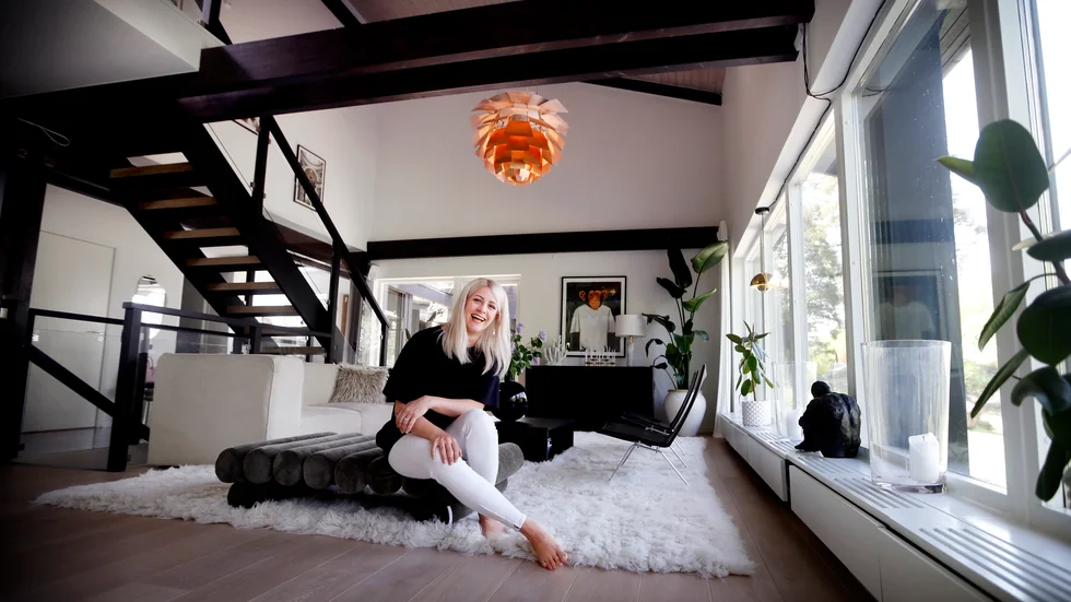 Linnea Hjertberg köpte huset med sin sambo 2016 och genomförde en stor renovering.
