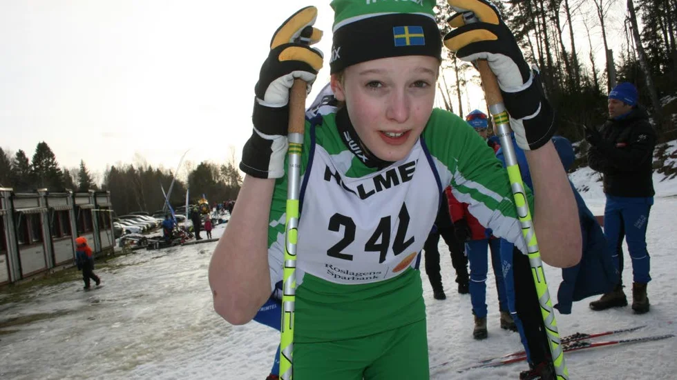 Slutkörd. "Pust, jag är trött", säger IK Rex-åkaren Lukas Karlberg, efter första skicrossloppet.