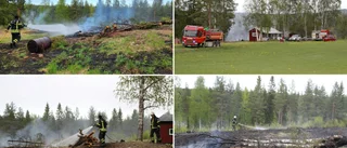 Gräsbrand hotade garage: "Jävlar vad jag har gjort bort mig"