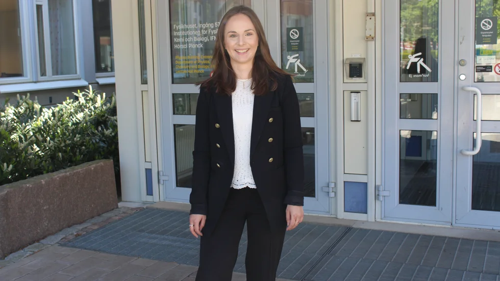 Nathalie Elsässer, 26, marknadsförde Polar Light väl på DI Impact Summit Pitch. Företaget vann båda klasserna i tävlingen.
