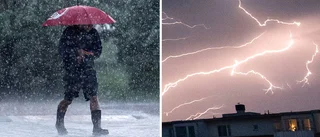 Kraftig regnstorm på väg mot Uppland