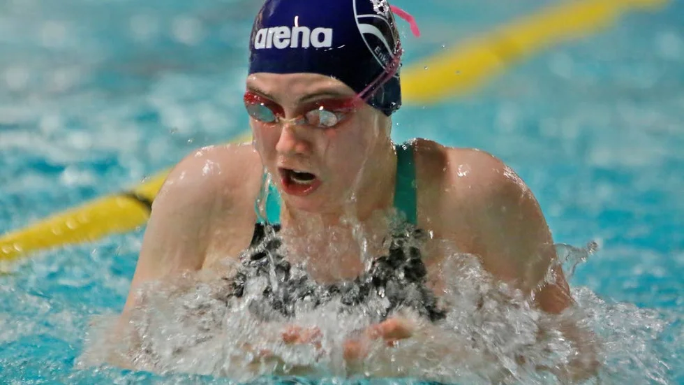 Vinnare 2. Adelina Walldén var snabbast på 100 meter bröstsim.