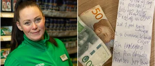 Butiken vill ge present åt ärlig kund