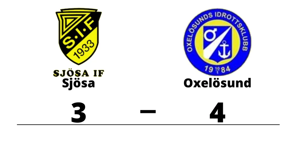 Sjösa IF förlorade mot Oxelösunds IK
