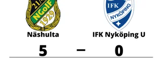 Näshulta utklassade IFK Nyköping U på hemmaplan