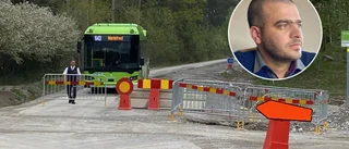 Grävarbete skapar vägkaos på Kalkudden