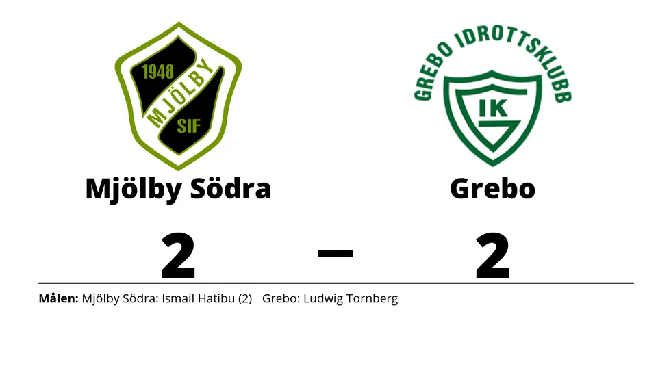 Mjölby Södra IF spelade lika mot Grebo IK