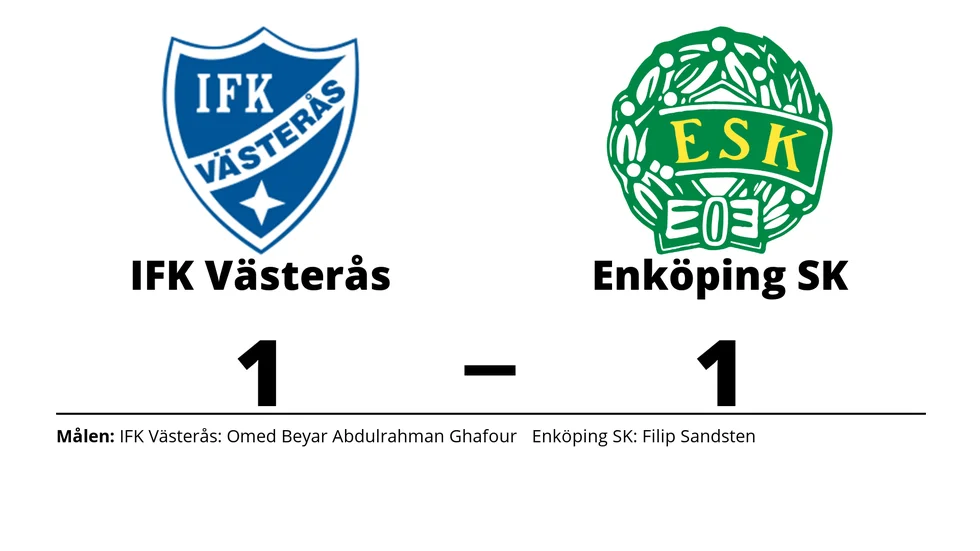 IFK Västerås FK spelade lika mot Enköpings SK FK