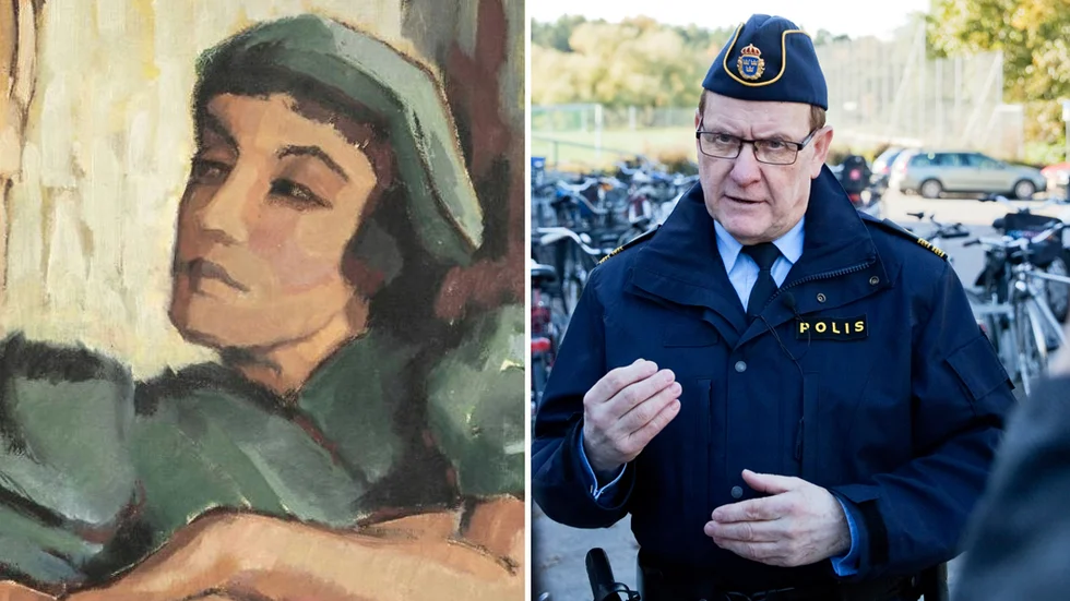 Collage: Agnes Cleve "Utan titel", Christer Nordström. Bilden är beskuren.