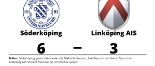 Mål av Vincent Svenmar och Pontus Larsen - men förlust för Linköping AIS