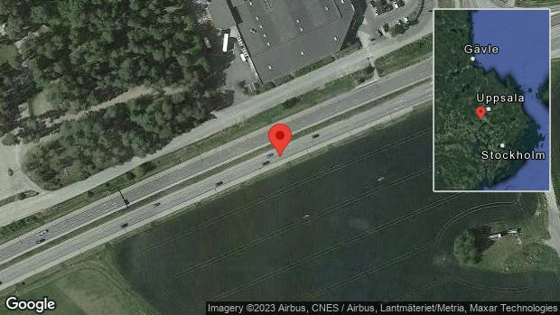 Stopp på väg 55 på grund av olycka med flera fordon
