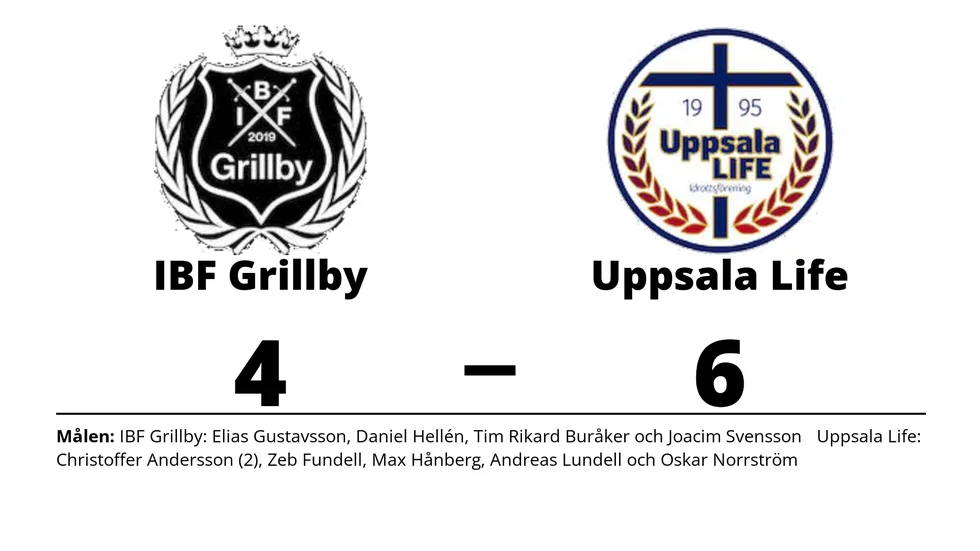 IBF Grillby förlorade mot Uppsala Life IF