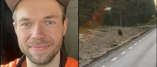 Björnens spurt fångad på film: "Jag blev förvånad"