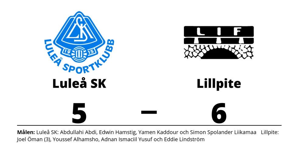 Luleå SK förlorade mot Lillpite IF