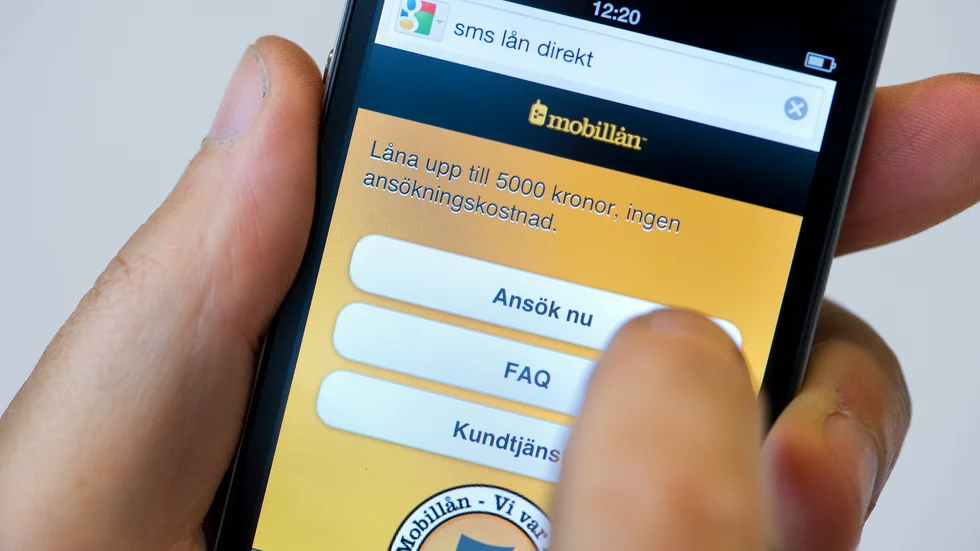 Undvik sms-lån, säger budget- och skuldrådgivaren. Arkivbild.
