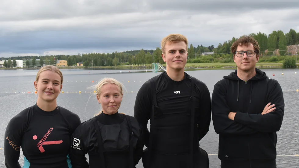Rebecka Ögren, Julia Blom, Aron Lindholm och Jesper Lindberg har tävlat med landslagen i Europacupen i Essen.