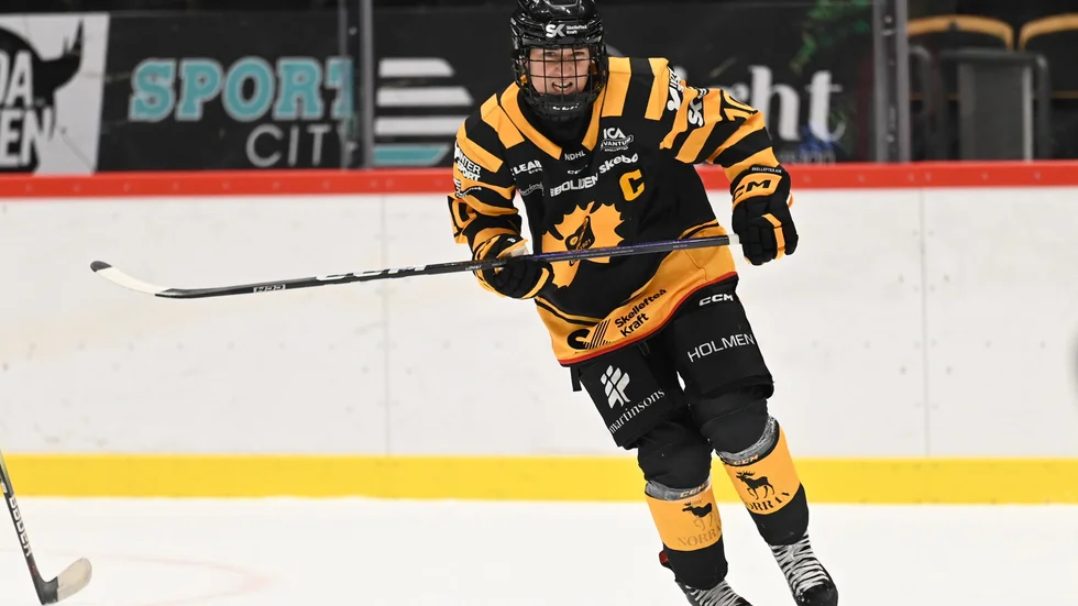 AIK:s lagkapten Ellen Lövgren var besviken efter förlusten mot Björklöven. ”Det är jäkligt surt”, säger hon.
